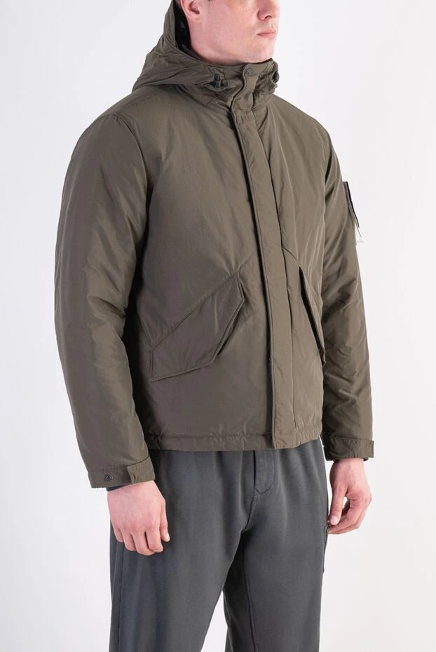 Stone Island ерлерге арналған жылытылған парка күртешесі, фирмалық көмір сұр түсті 197891 - фото 3