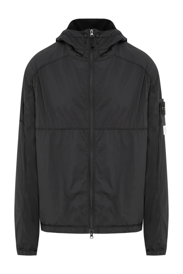 Stone Island мужская легкая куртка-ветровка из нейлона в черном цвете 197892 - фото 1