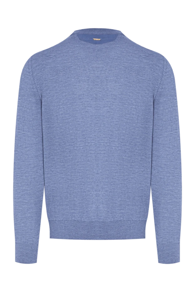 Zilli a knitted jumper with a round neck in a sophisticated shade of grey-blue 197917 - photo 3