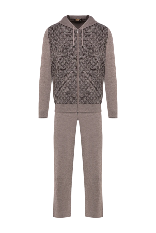 Zilli combined knitted suit with jacquard trim and hood 197945 - photo 1