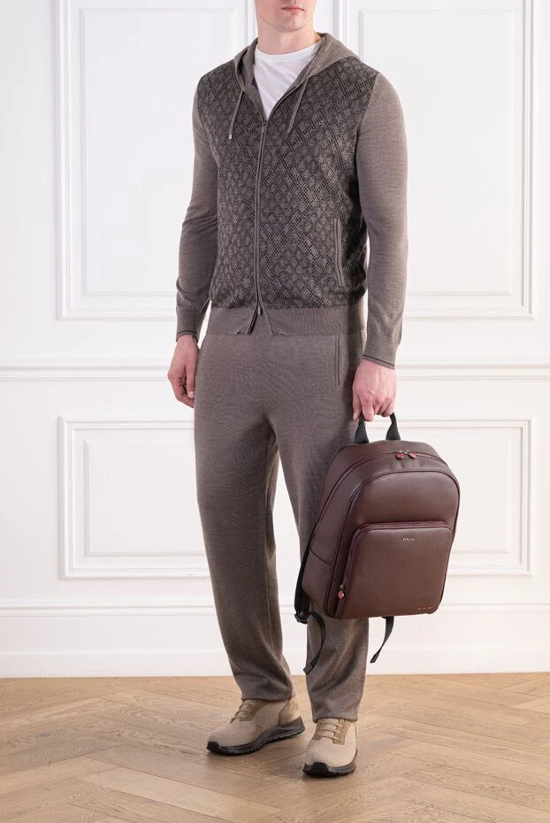 Zilli combined knitted suit with jacquard trim and hood 197945 - photo 2