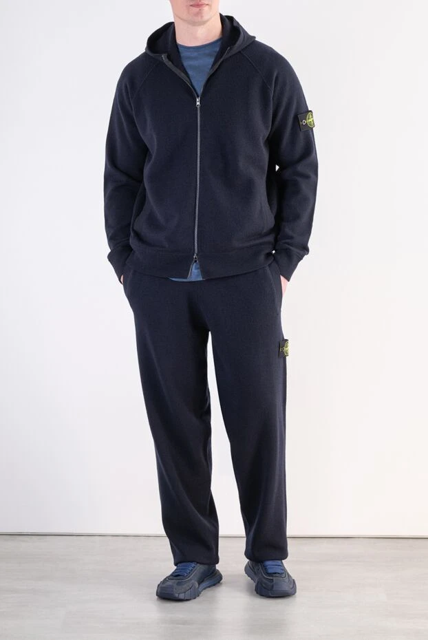 Stone Island жүннен тоқылған костюм, капюшон және әйгілі патчтармен 197950 - фото 2