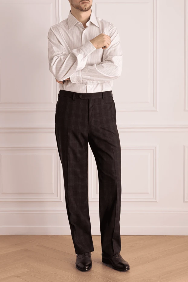 Brioni white cotton shirt for men 609841 - photo 2