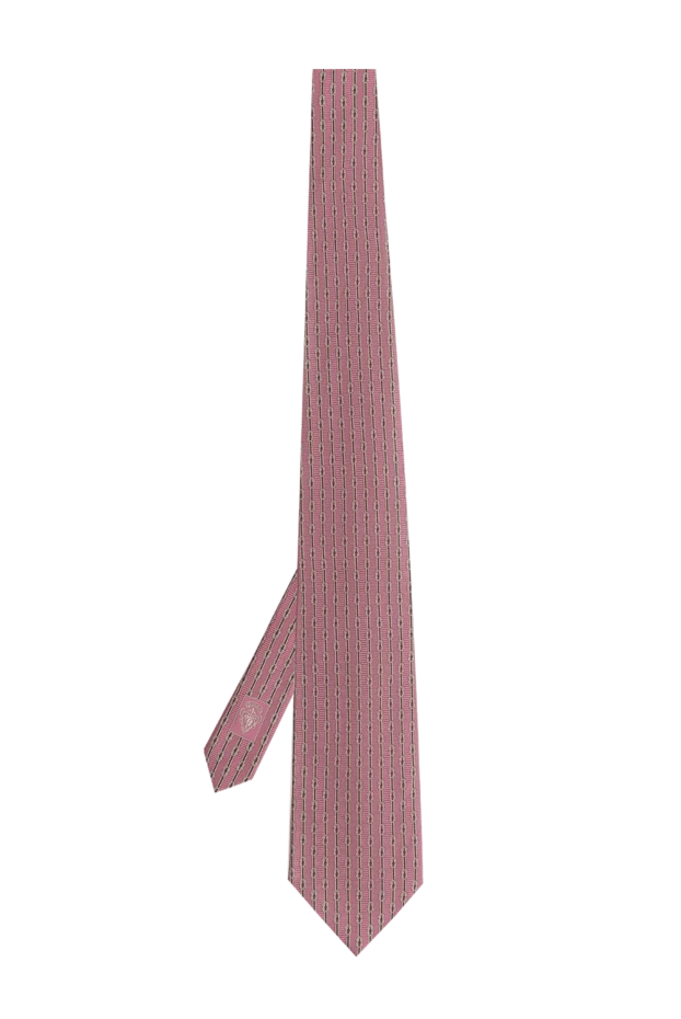 Gucci silk tie pink for men 882086 - photo 3