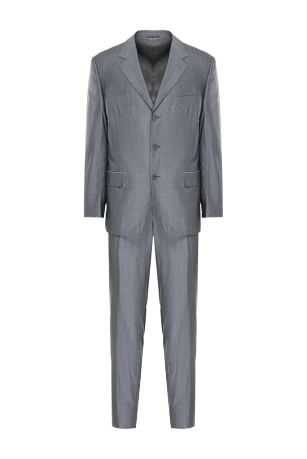 Canali man men's suit made of wool and silk, gray купить с ценами и фото 935964 - photo 1