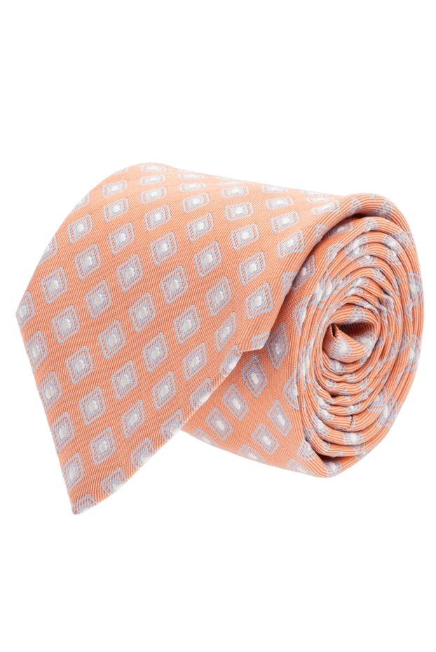 Canali man tie silk orange for men купить с ценами и фото 936615 - photo 1