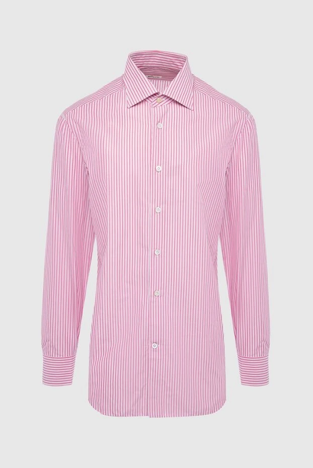 Kiton man violet cotton shirt for men купить с ценами и фото 936731 - photo 1