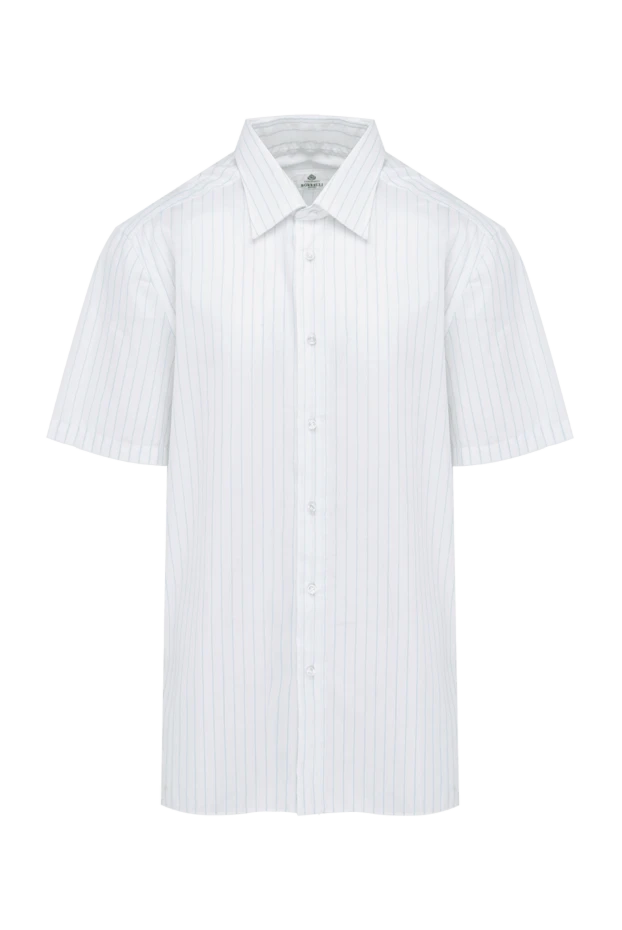 Borrelli man white cotton and linen shirt for men купить с ценами и фото 947400 - photo 1