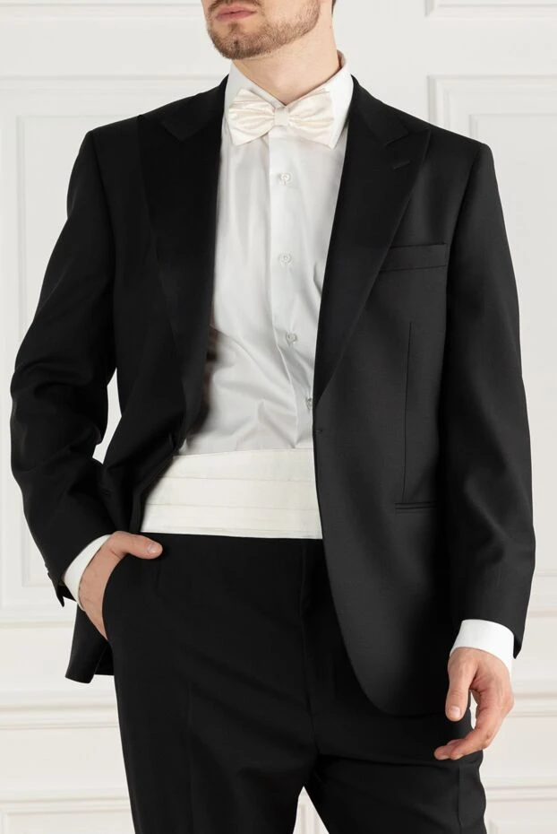 Canali man white men's silk tuxedo set купить с ценами и фото 949106 - photo 2