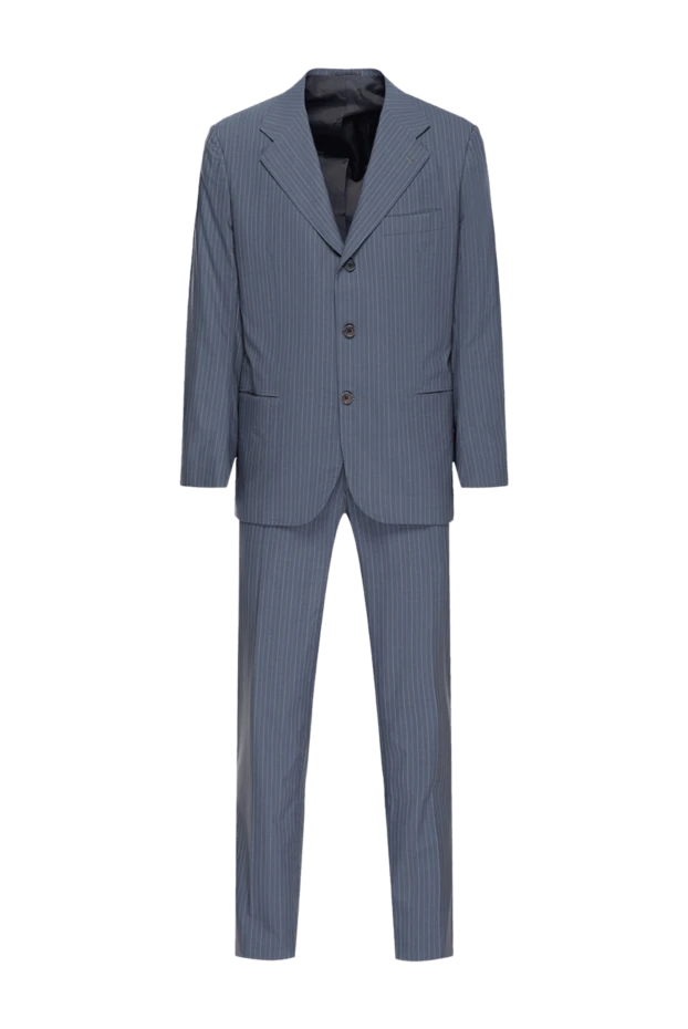 Kiton man gray men's linen suit купить с ценами и фото 949478 - photo 1