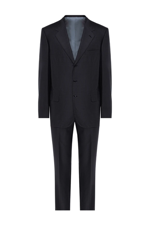 Brioni man men's suit made of wool and silk, black купить с ценами и фото 950168 - photo 1