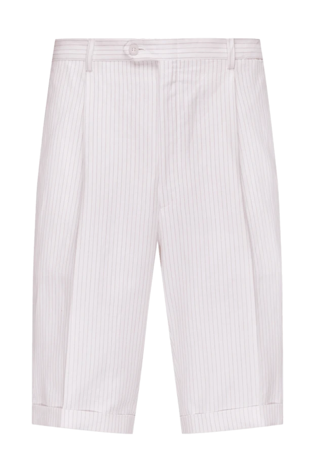 Brioni man hemp and cotton shorts white for men купить с ценами и фото 950228 - photo 1