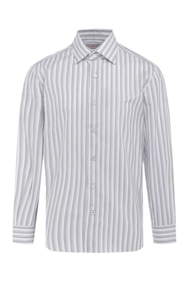 Isaia man white cotton shirt for men купить с ценами и фото 951261 - photo 1