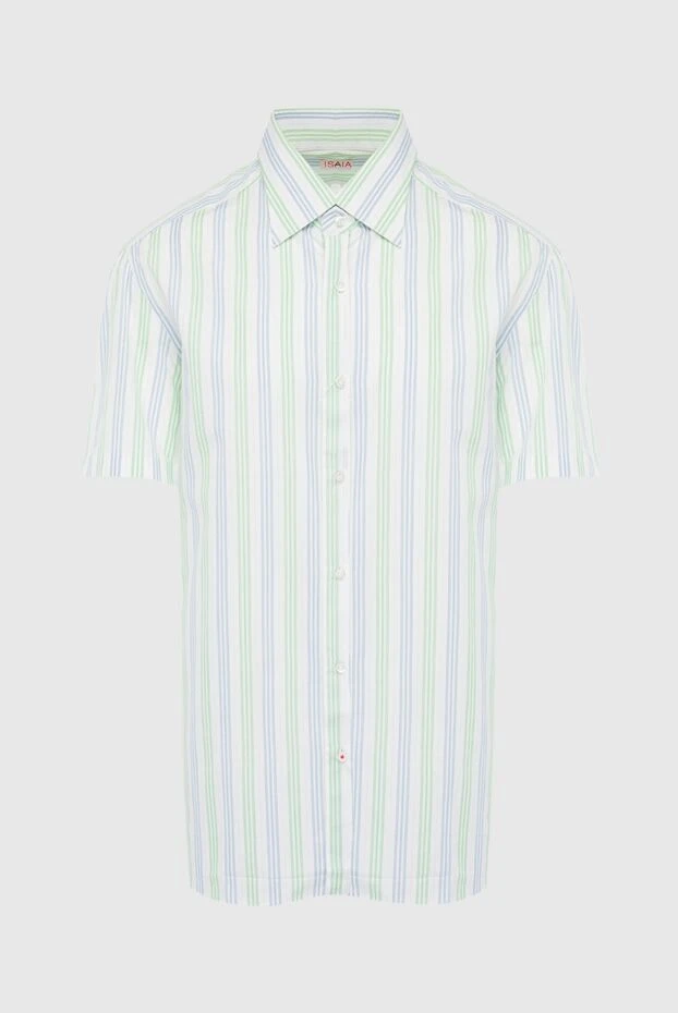 Isaia man white cotton shirt for men купить с ценами и фото 951263 - photo 1