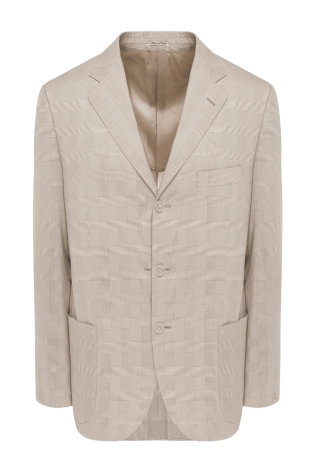 Lardini man beige cotton jacket for men купить с ценами и фото 953082 - photo 1