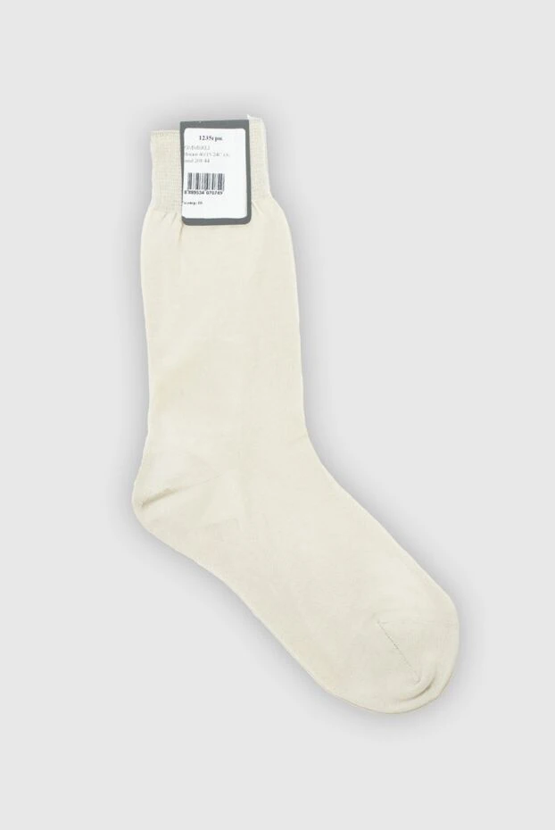 Zimmerli man men's beige cotton socks купить с ценами и фото 953407 - photo 2