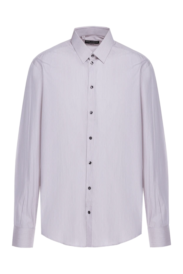 Dolce & Gabbana man men's beige cotton shirt купить с ценами и фото 953490 - photo 1