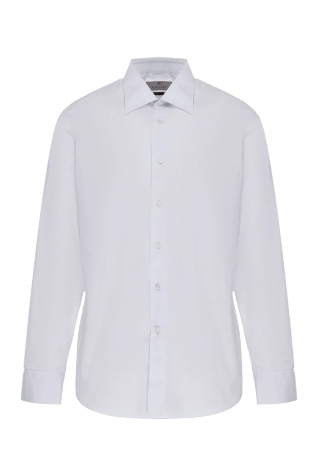 Canali man blue cotton shirt for men купить с ценами и фото 956258 - photo 1