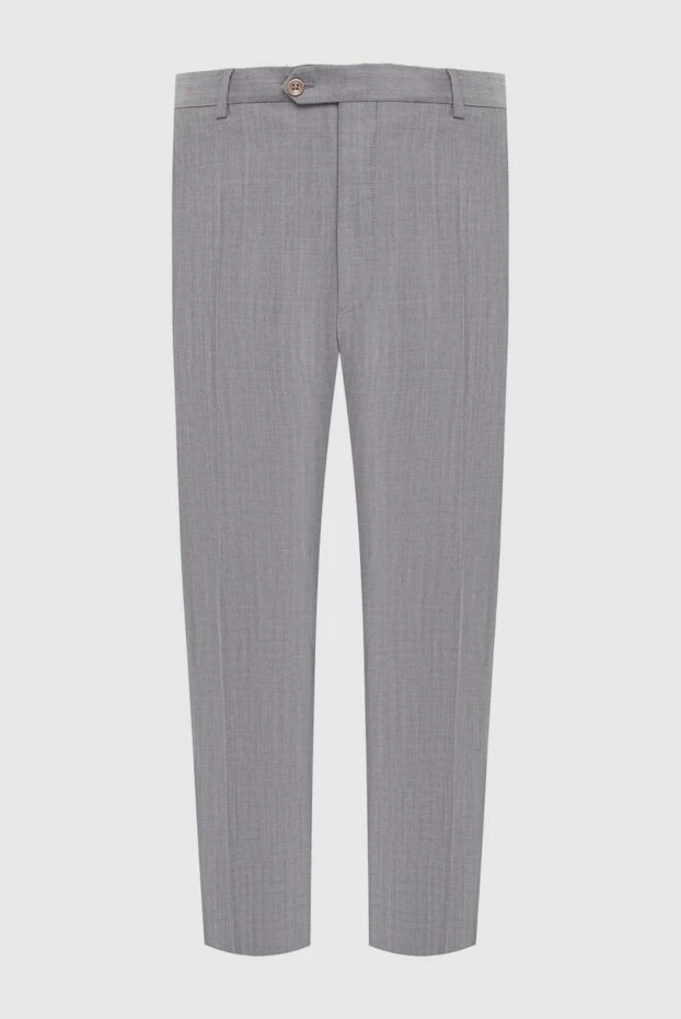 Armani man wool and mohair trousers gray for men купить с ценами и фото 965528 - photo 1