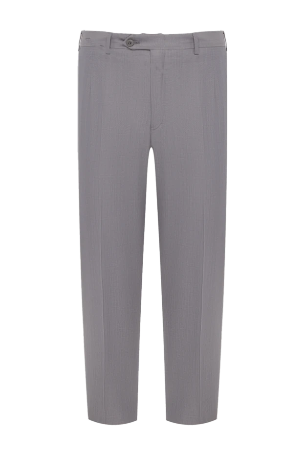 Brioni man wool and silk trousers gray for men 966178 - photo 1