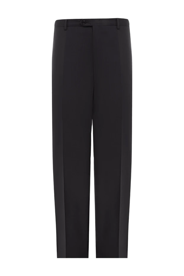 Brioni man black wool trousers for men купить с ценами и фото 966218 - photo 1