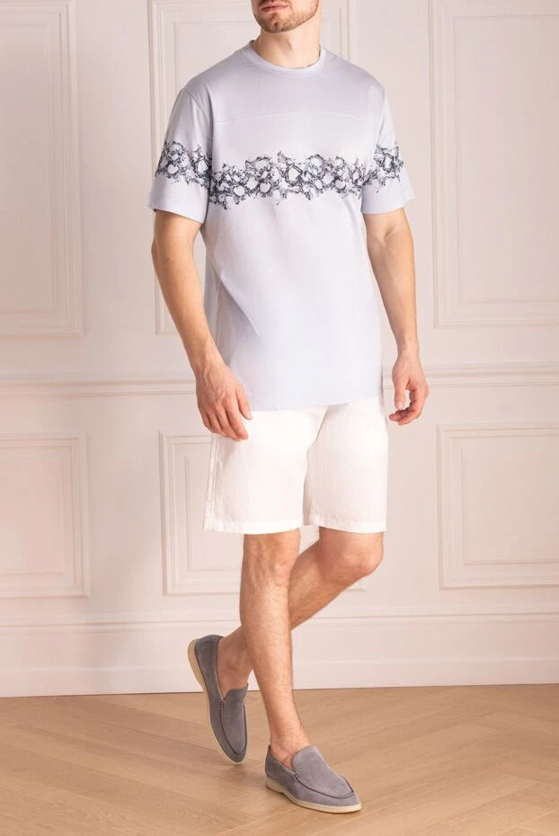 Colombo man white cotton and linen shorts for men купить с ценами и фото 968266 - photo 2