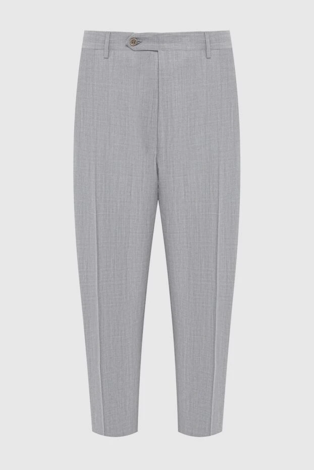 Canali man gray wool trousers for men купить с ценами и фото 969415 - photo 1