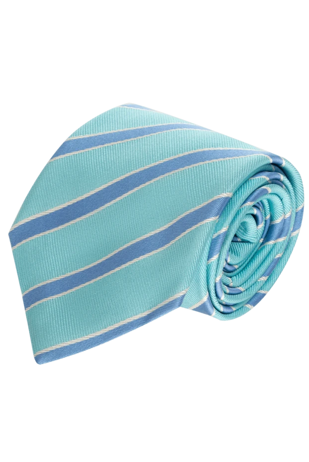 Canali man blue silk tie for men купить с ценами и фото 969470 - photo 1