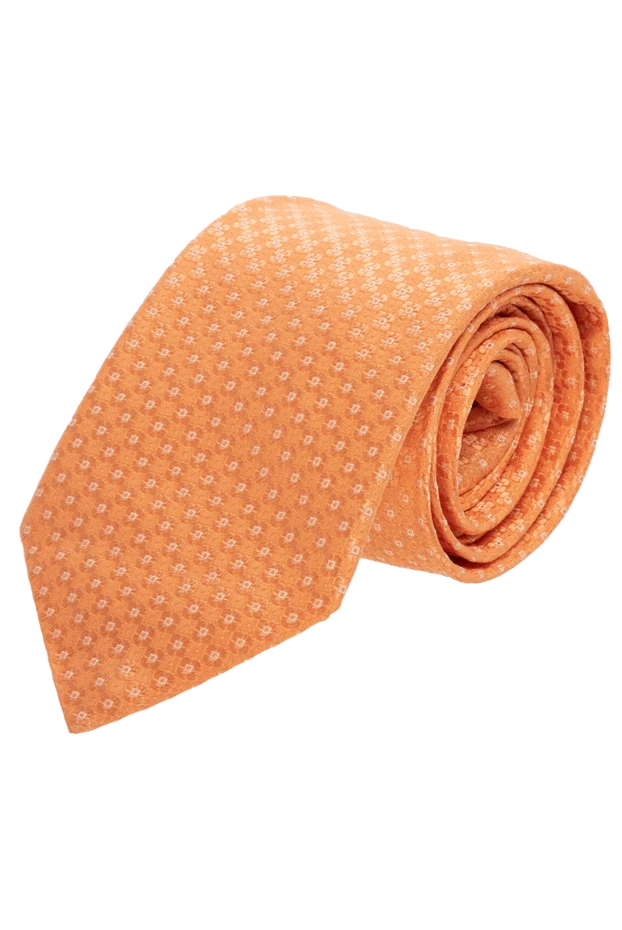 Canali man silk tie orange for men купить с ценами и фото 969483 - photo 1