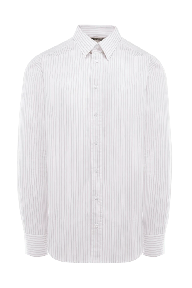 Dolce & Gabbana man white cotton shirt for men купить с ценами и фото 973036 - photo 1