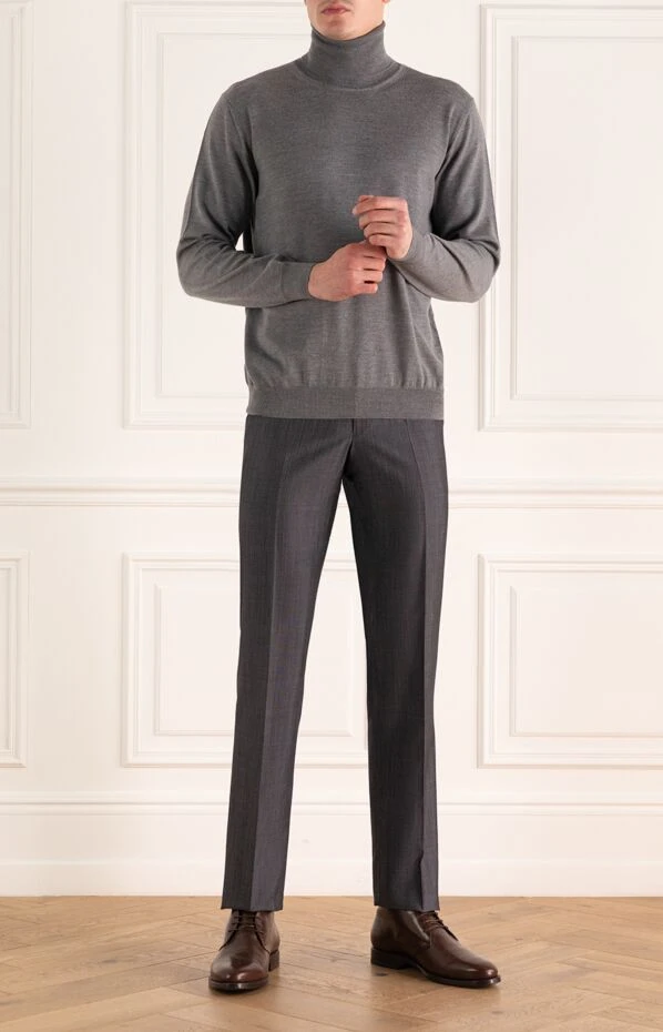 Canali man gray trousers for men купить с ценами и фото 973791 - photo 2