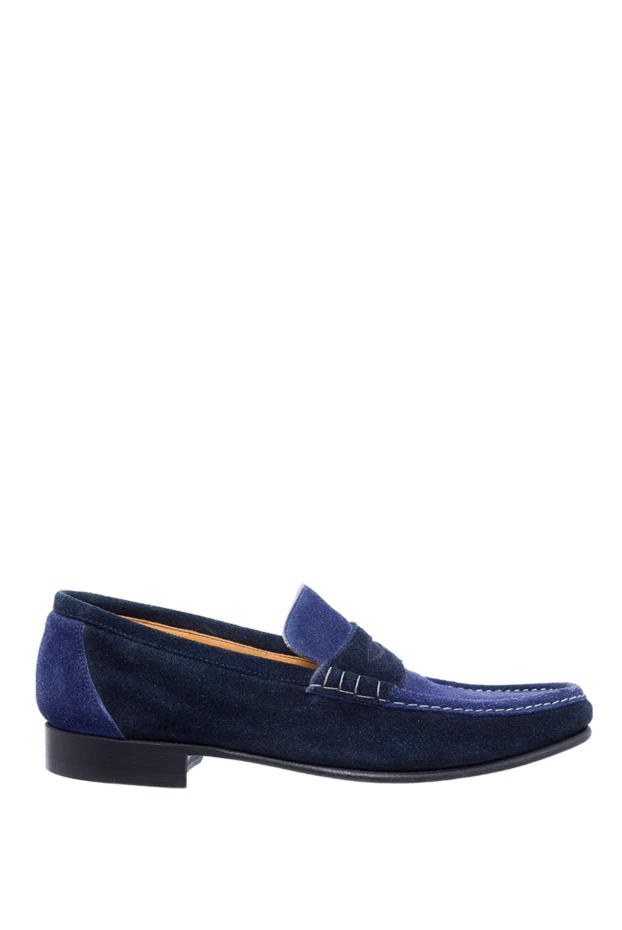 Sutor Mantellassi man blue suede loafers for men купить с ценами и фото 975446 - photo 1