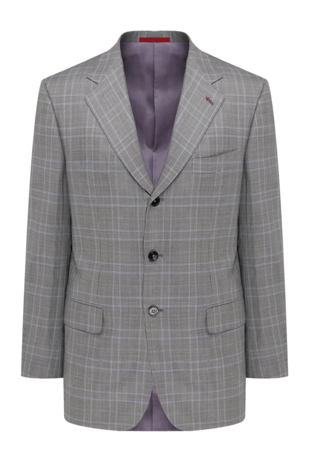 Isaia man gray wool jacket for men купить с ценами и фото 976153 - photo 1