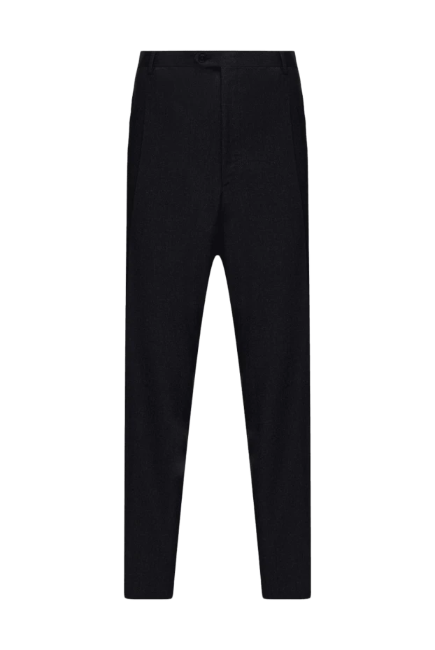 Brioni man men's black wool trousers купить с ценами и фото 977581 - photo 1