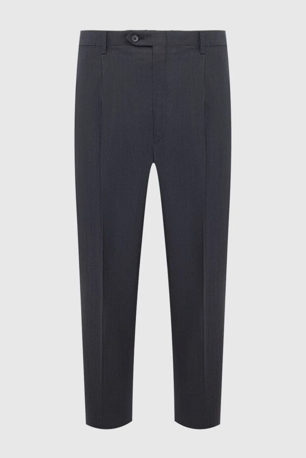 Brioni man black wool and silk trousers for men купить с ценами и фото 977593 - photo 1