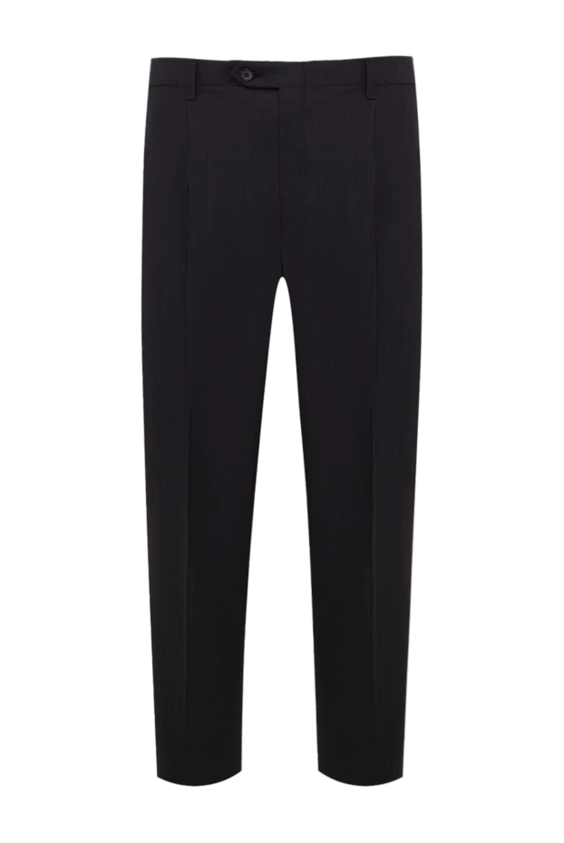 Brioni man black wool and silk trousers for men 977593 - photo 1