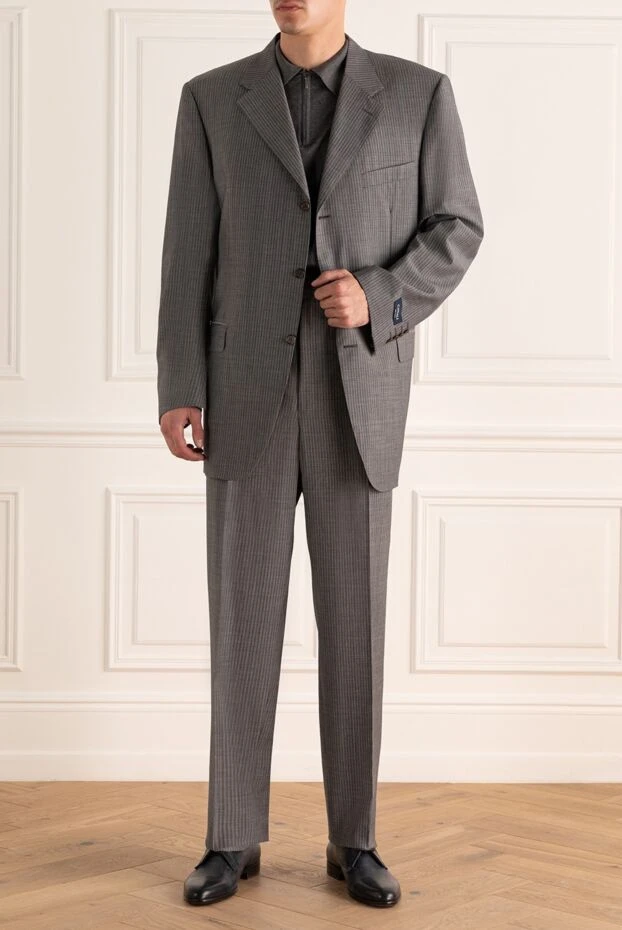 Canali man men's suit made of wool and mohair, gray купить с ценами и фото 978496 - photo 2