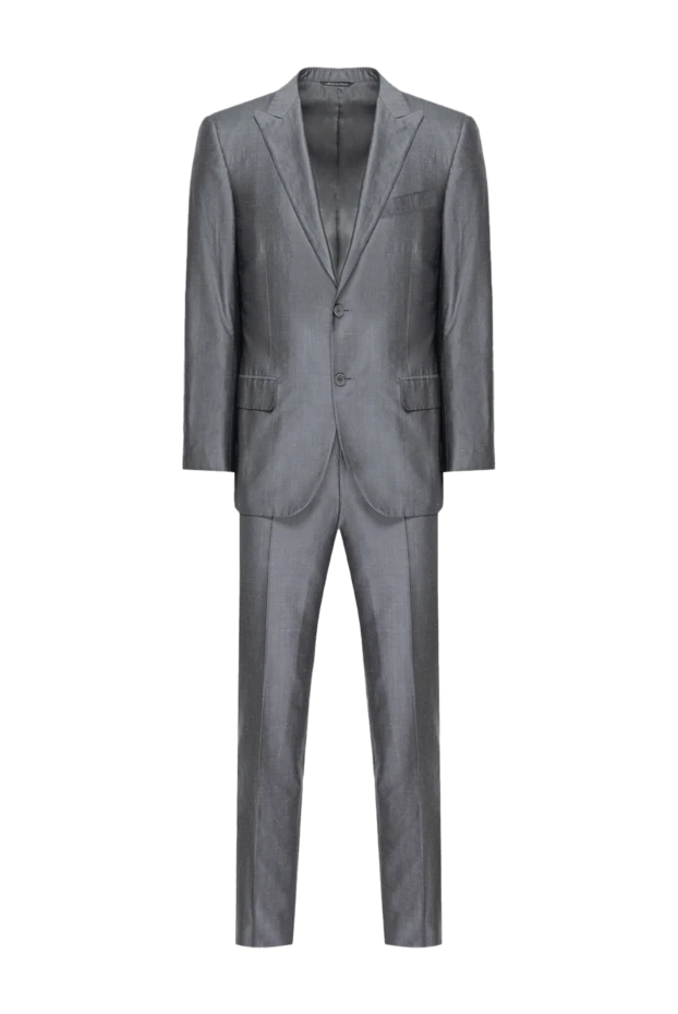 Canali man men's suit made of silk gray купить с ценами и фото 978537 - photo 1