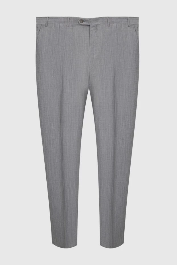 Canali man wool and mohair trousers gray for men купить с ценами и фото 979424 - photo 1