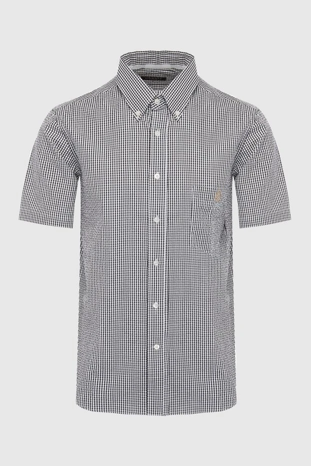 Canali man gray cotton shirt for men купить с ценами и фото 979466 - photo 1