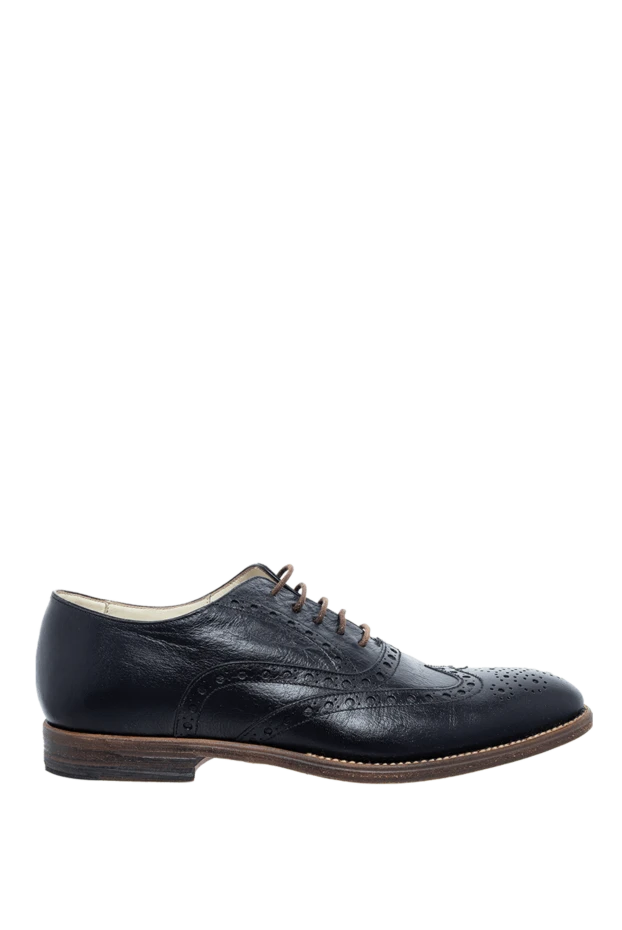 Canali man men's black leather shoes купить с ценами и фото 979500 - photo 1