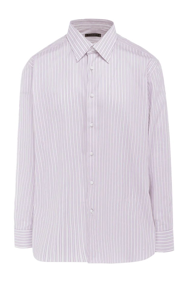 Canali man white cotton shirt for men купить с ценами и фото 979553 - photo 1