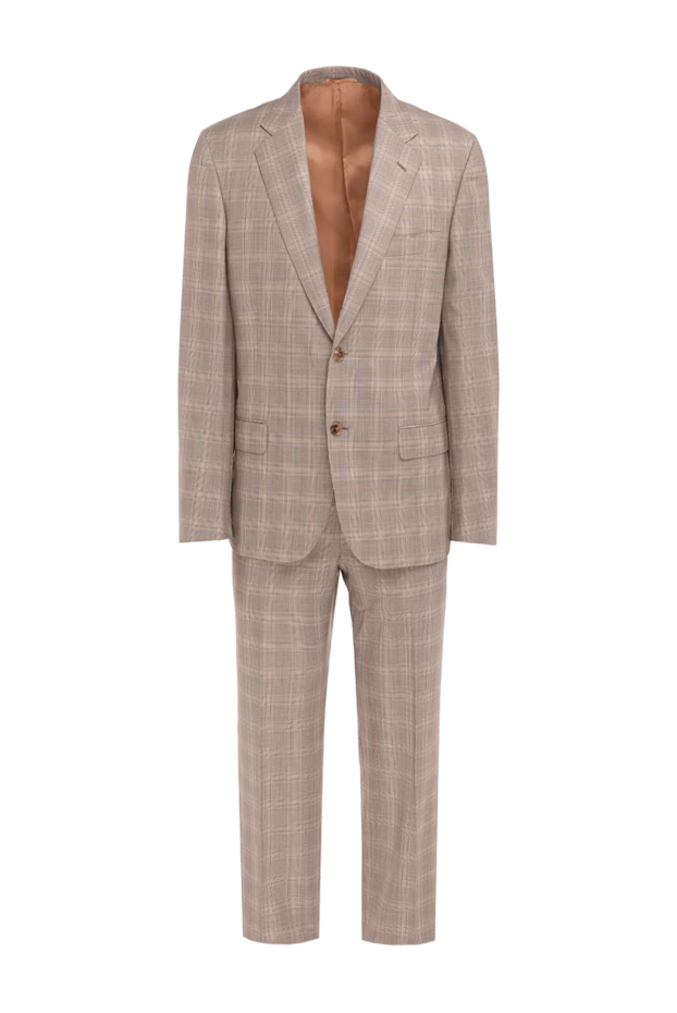 Belvest man beige men's wool suit купить с ценами и фото 980400 - photo 1