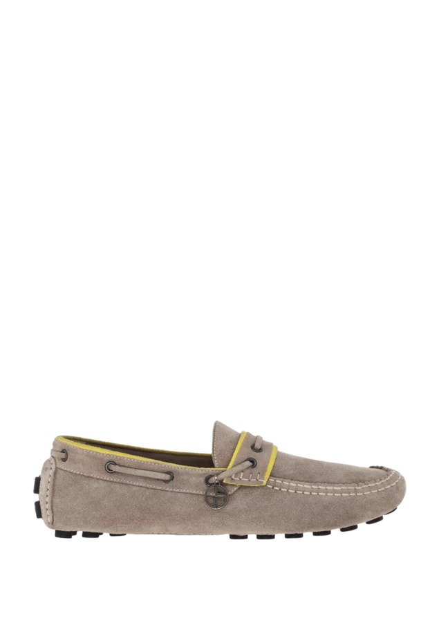 Armani man men's moccasins from nubuck brown купить с ценами и фото 980790 - photo 1