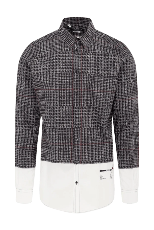 Dolce & Gabbana man gray cotton shirt for men купить с ценами и фото 981752 - photo 1