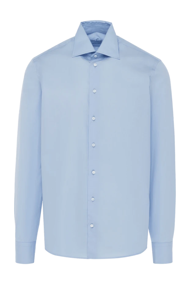 Van Laack man blue cotton shirt for men купить с ценами и фото 982665 - photo 1