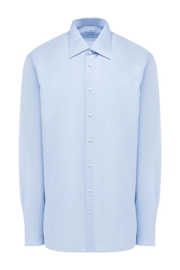 Van Laack man blue cotton shirt for men купить с ценами и фото 982667 - photo 1