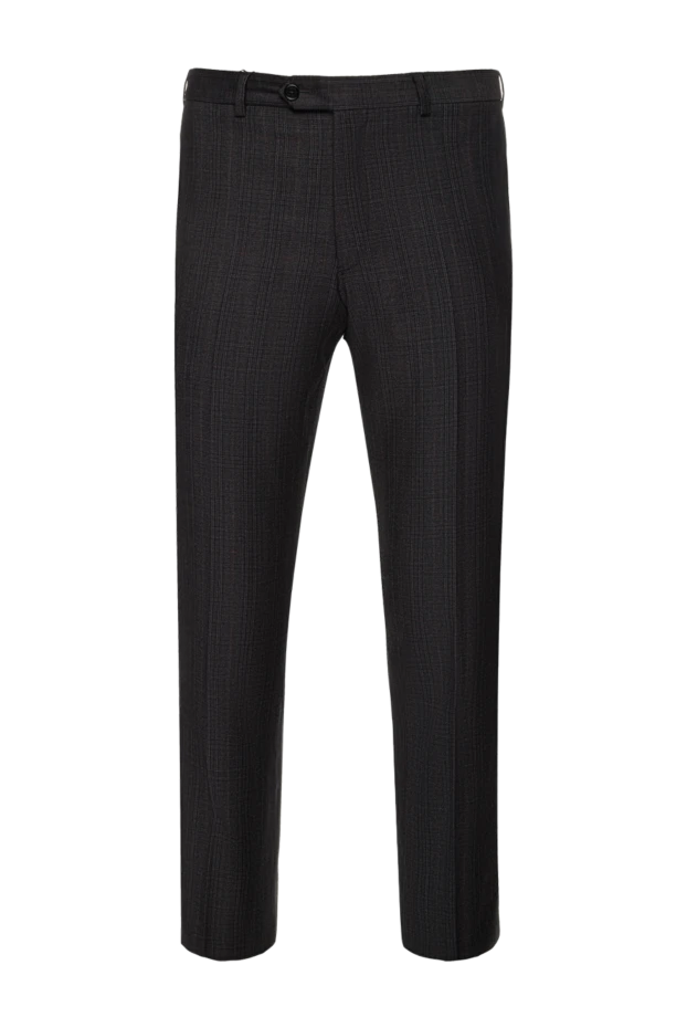 Armani man black wool trousers for men 983059 - photo 1