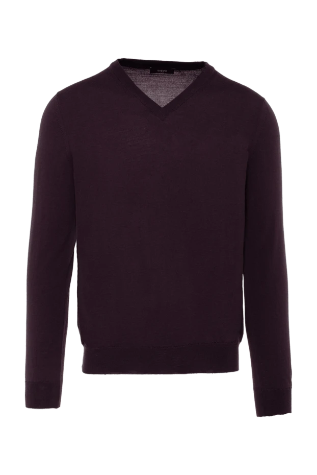 Svevo man wool jumper burgundy for men купить с ценами и фото 983093 - photo 1