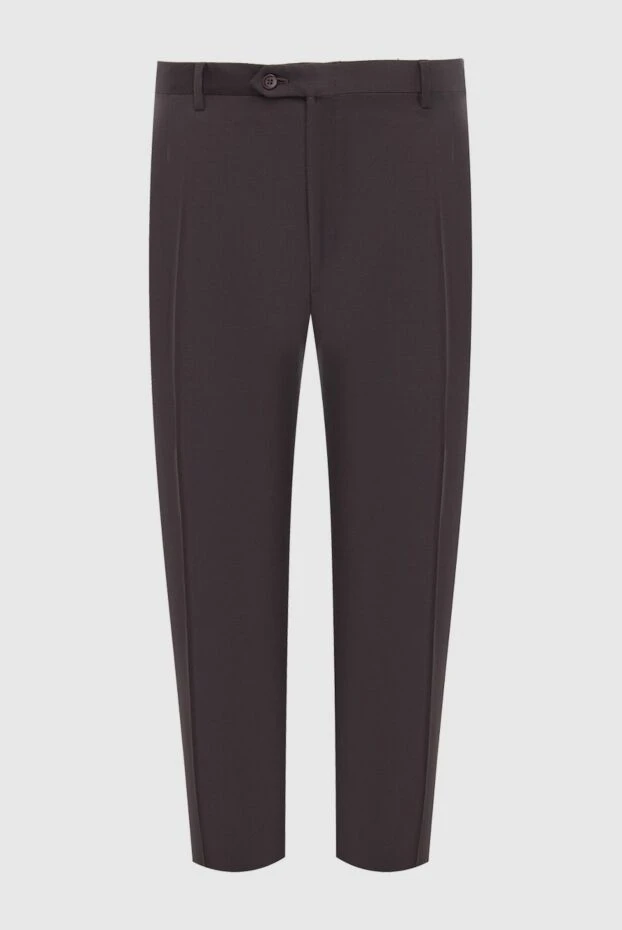 Brioni man gray wool trousers for men купить с ценами и фото 983640 - photo 1